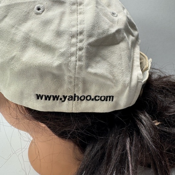 Vintage Yahoo Port authority Adjustable Baseball Cap with Embroidered Logo main image 3